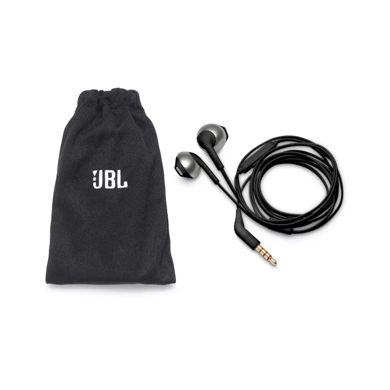 JBL Tune 205 Negro, Con cable, 20 - 20000 Hz, Llamadas/Música, 14,3 g, Auriculares, Negro
