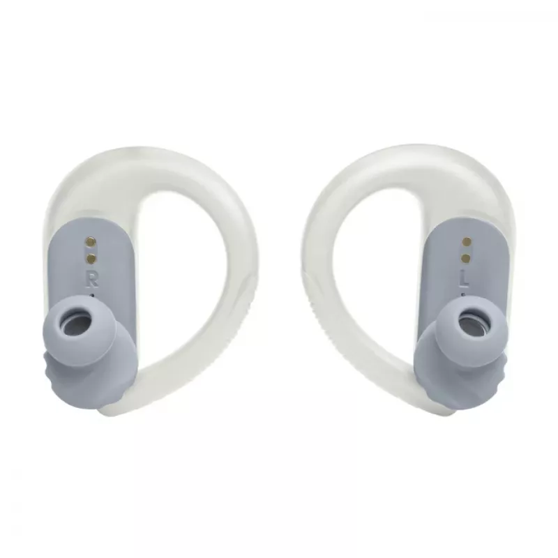 JBL Endurance PEAK 3 Auriculares True Wireless Stereo (TWS) Gancho de oreja Llamadas/Música/Deporte/Uso diario USB Type-C Bluetooth Base de carga Blanco