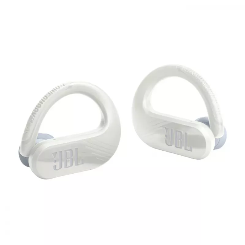 JBL Endurance PEAK 3 Auriculares True Wireless Stereo (TWS) Gancho de oreja Llamadas/Música/Deporte/Uso diario USB Type-C Bluetooth Base de carga Blanco