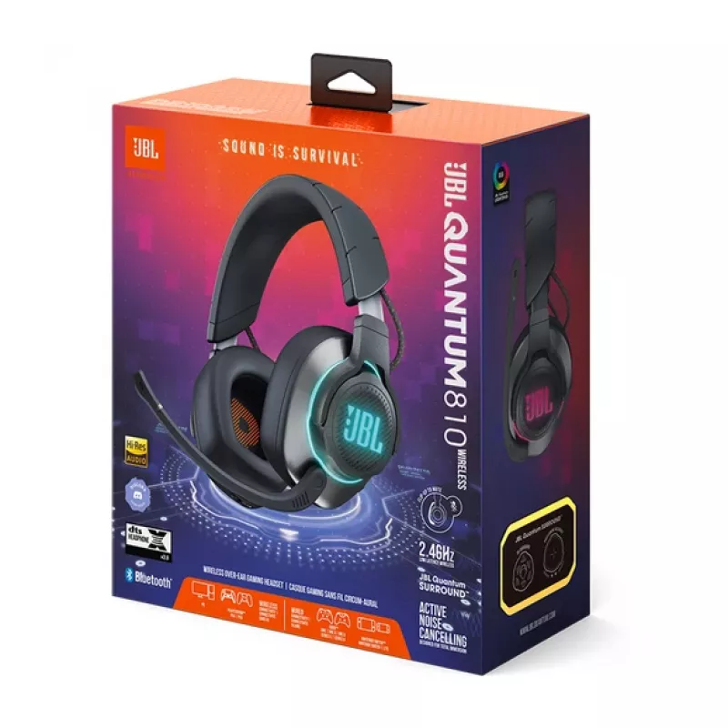 JBL Quantum 810 Auriculares inalámbricos Diadema Gaming USB Type-C Bluetooth Negro
