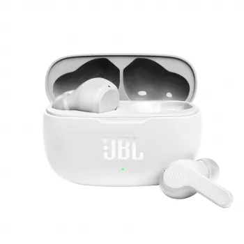 JBL Wave 200 TWS WEISS, inalámbricos, 20 - 20000 Hz, música, 48 g, auriculares, blanco
