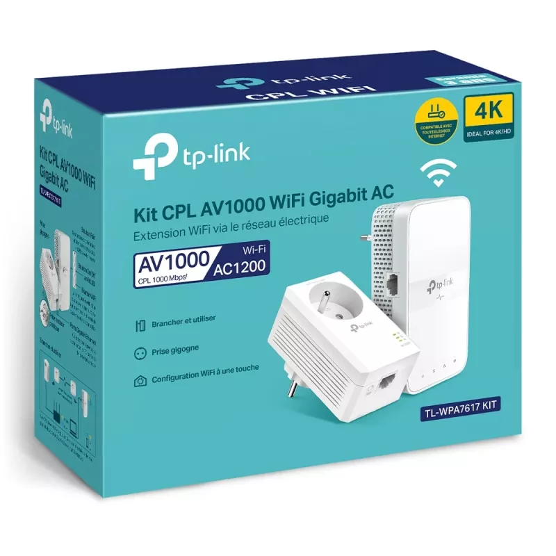 TP-Link TL-WPA7617 KIT 1200 Mbit/s Ethernet LAN Wi-Fi blanco 2 uds.