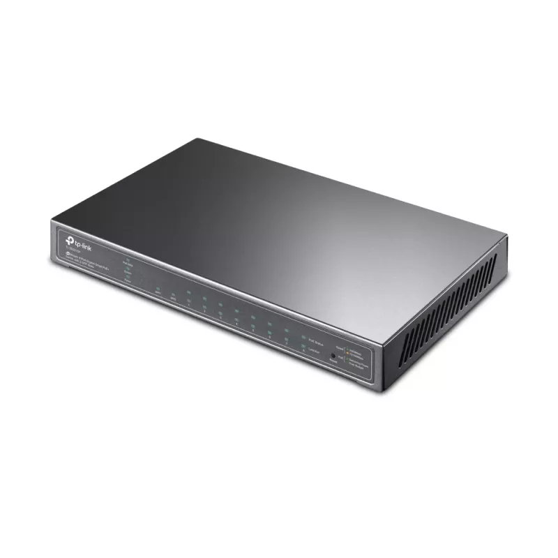 TP-Link JetStream Switch Gigabit Smart PoE+ de 8 puertos con 2 ranuras SFP