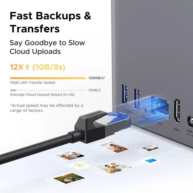 Almacenamiento conectado a la red UGREEN NASync DH2300 — Rockchip A76/A55 2,2 GHz, 4 GB RAM, 2x SATA, 1x GbE, 2x USB 3.2, USB-C, HDMI
