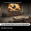 Barra de sonido Hisense AX5140Q 5.1.4 Dolby Atmos, 600 W RMS, subwoofer inalámbrico 280 W, negro