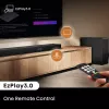 Barra de sonido Hisense AX5140Q 5.1.4 Dolby Atmos, 600 W RMS, subwoofer inalámbrico 280 W, negro
