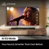 Barra de sonido Hisense AX5140Q 5.1.4 Dolby Atmos, 600 W RMS, subwoofer inalámbrico 280 W, negro