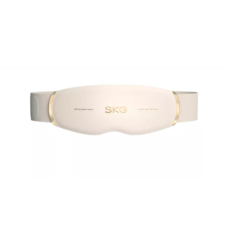 Masajeador de cintura SKG GS500 — EMS y vibración, batería integrada, 10 W, blanco