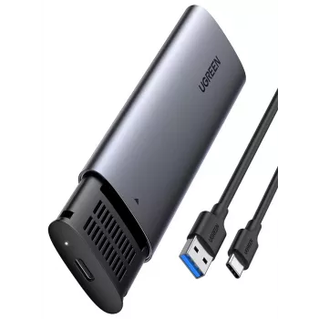 Carcasa SSD Ugreen 10903 M.2 negra gris 2 TB 5 Gbit/s