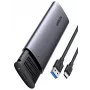 Carcasa SSD Ugreen 10903 M.2 negra gris 2 TB 5 Gbit/s