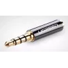 Adaptador Ugreen 2,5 mm (conector hembra) a 3,5 mm (conector macho) micro-jack a mini-jack adaptador negro (20502)