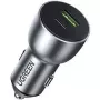 Cargador para dispositivos móviles Ugreen 60980 universal plata mechero de coche carga rápida coche