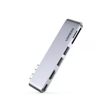 Dock para portátil UGREEN 80856 2 x USB 3.2 Gen 2 Type-C salida de vídeo 4K