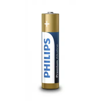 Pila doméstica alcalina premium Philips LR03M4B/10 pila desechable AAA