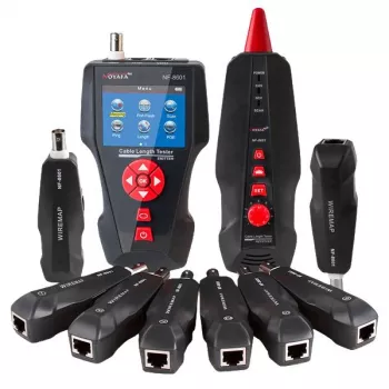 Comprobador de cables LYNX CS TLCD88 — comprobador LCD para Cat3/Cat5E/Cat6 y detección PoE