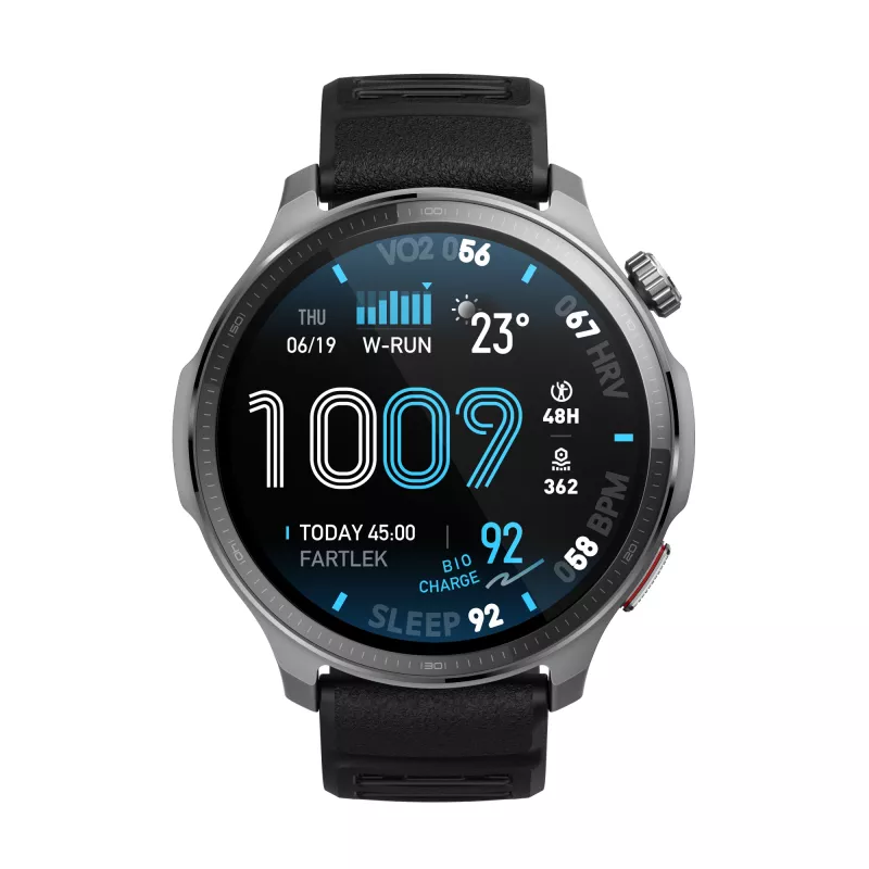 Amazfit Balance 2 XT 3,81 cm (1,5 inch) AMOLED digital 480 x 480 píxeles pantalla táctil negro Wi-Fi GPS (satélite)