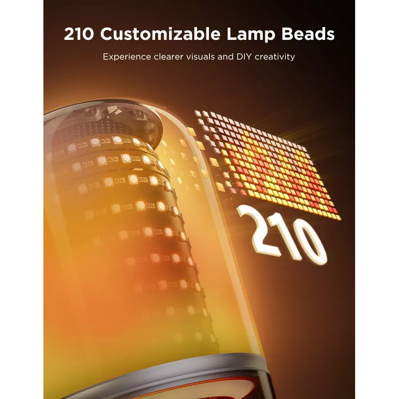 Lámpara de mesa Govee H6020 Table Lamp 2 Pro Sound by JBL — RGBIC + blanco cálido, 600 lm, Wi‑Fi y Bluetooth, 5200 mAh