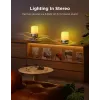 Lámpara de mesa Govee H6020 Table Lamp 2 Pro Sound by JBL — RGBIC + blanco cálido, 600 lm, Wi‑Fi y Bluetooth, 5200 mAh