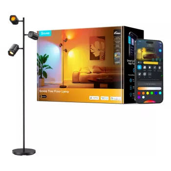 Lámpara de pie Govee Tree Floor Lamp lámpara de pie inteligente WLAN/Bluetooth 72 W