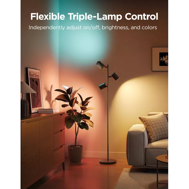Lámpara de pie Govee Tree Floor Lamp lámpara de pie inteligente WLAN/Bluetooth 72 W