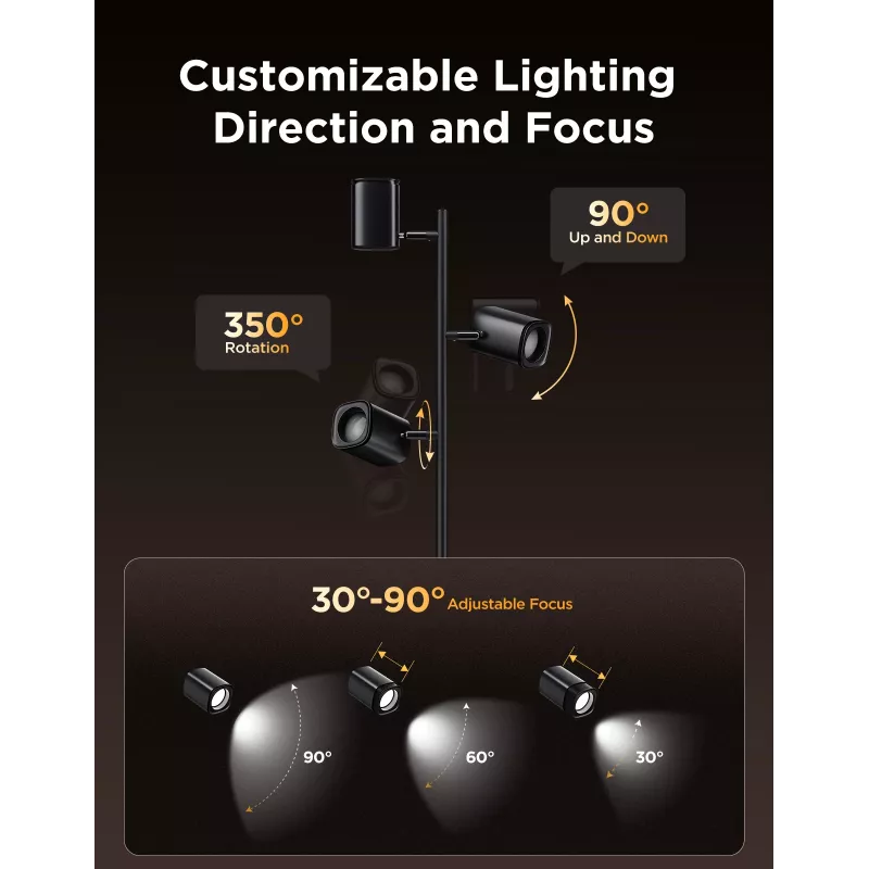 Lámpara de pie Govee Tree Floor Lamp lámpara de pie inteligente WLAN/Bluetooth 72 W