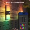 Lámpara de pared exterior Govee H7078CD1 Smart RGB cambio de color, control por WLAN/app