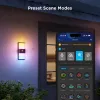Lámpara de pared exterior Govee H7078CD1 Smart RGB cambio de color, control por WLAN/app