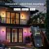 Lámpara de pared exterior Govee H7078CD1 Smart RGB cambio de color, control por WLAN/app