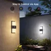 Lámpara de pared exterior Govee H7078CD1 Smart RGB cambio de color, control por WLAN/app