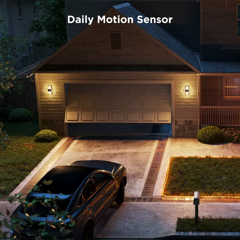 Lámpara de pared exterior Govee H7078CD1 Smart RGB cambio de color, control por WLAN/app
