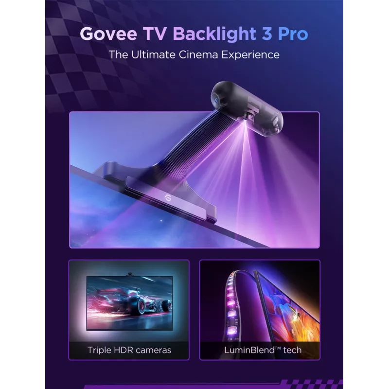 Tira de luz inteligente Govee H66A1 Wi‑Fi/Bluetooth 5 m negra