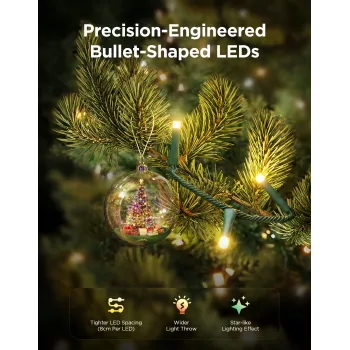 Cadena de luces navideñas LED Govee 20 m, iluminación decorativa para interior y exterior