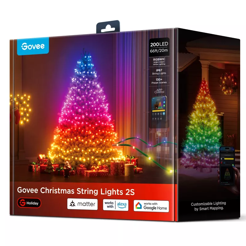Tira LED RGBWIC Govee H80C4 20m con control inteligente