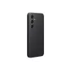 Funda para móvil Samsung Vegan Leather Case para Galaxy S24, piel PU, negra, para pantalla de 6,2 inch