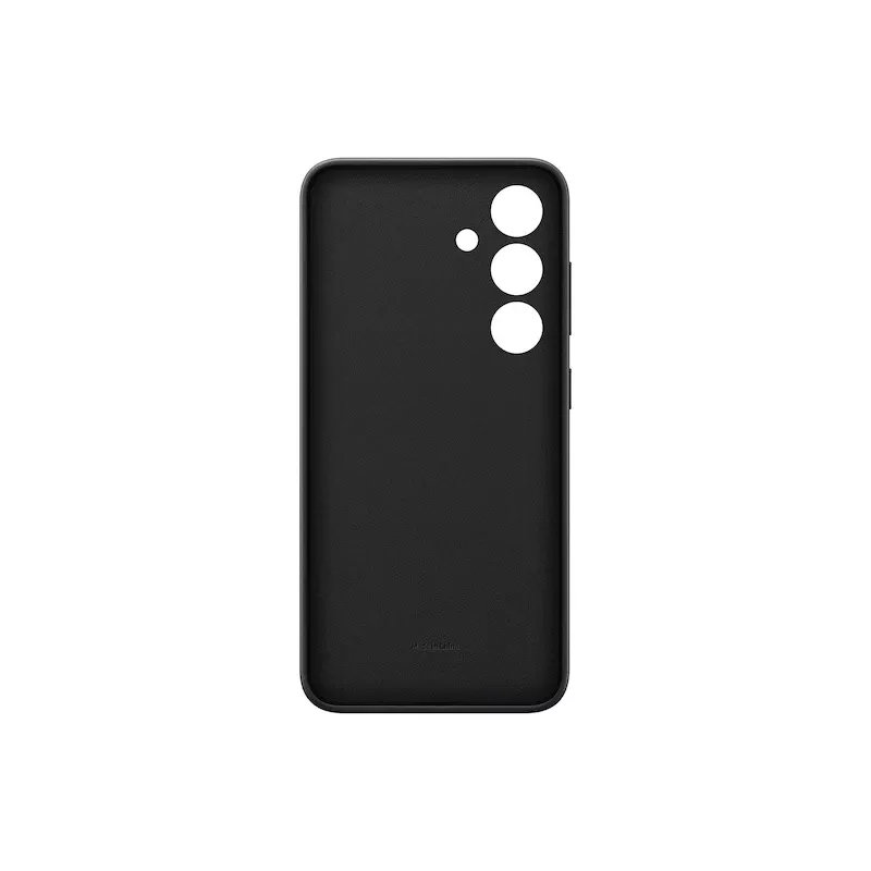 Funda para móvil Samsung Vegan Leather Case para Galaxy S24, piel PU, negra, para pantalla de 6,2 inch