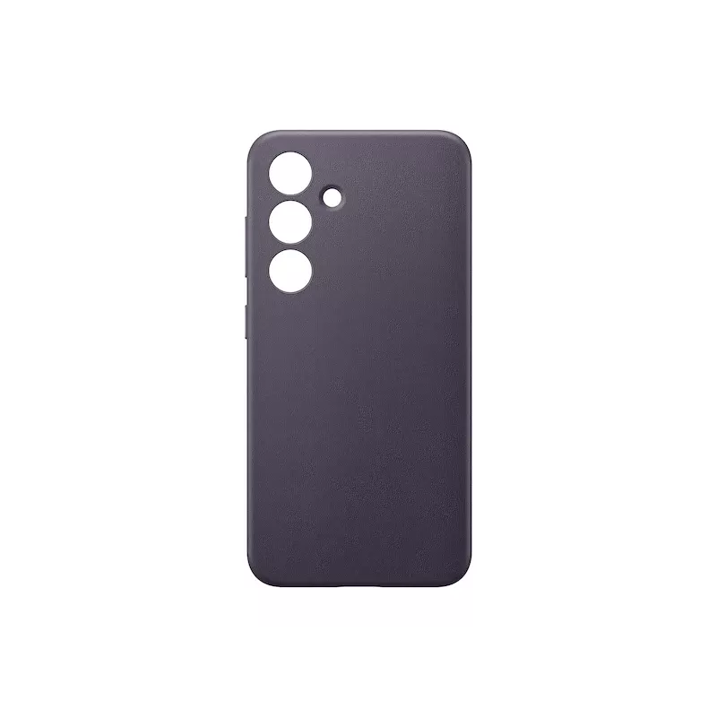 Funda Samsung Vegan Leather Case violeta para Galaxy S24, piel sintética, para pantalla de 6,2 inch