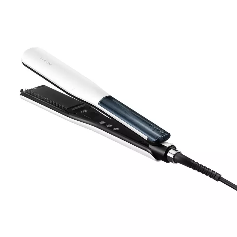 Dreame AuraSteam plancha de pelo vapor blanco, negro 68 W 1,8 m