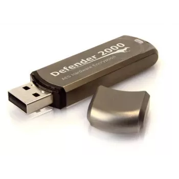 iStorage Kanguru Defender 2000 certificado FIPS 140-2, 16 GB unidad flash USB Type-A 2.0 marrón