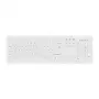 Contour Design Active Key Contour ClassicClean teclado médico cubierta extraíble tamaño completo con cable blanco CH C8100