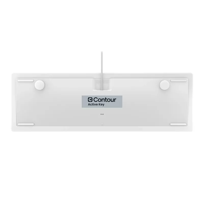Contour Design Contour Active Key QuickClean teclado médico IP68 tamaño completo con cable blanco PN C8112