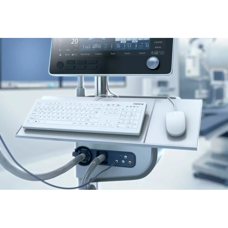 Contour Design Active Key AK-C8112 teclado médico USB QWERTZ alemán blanco