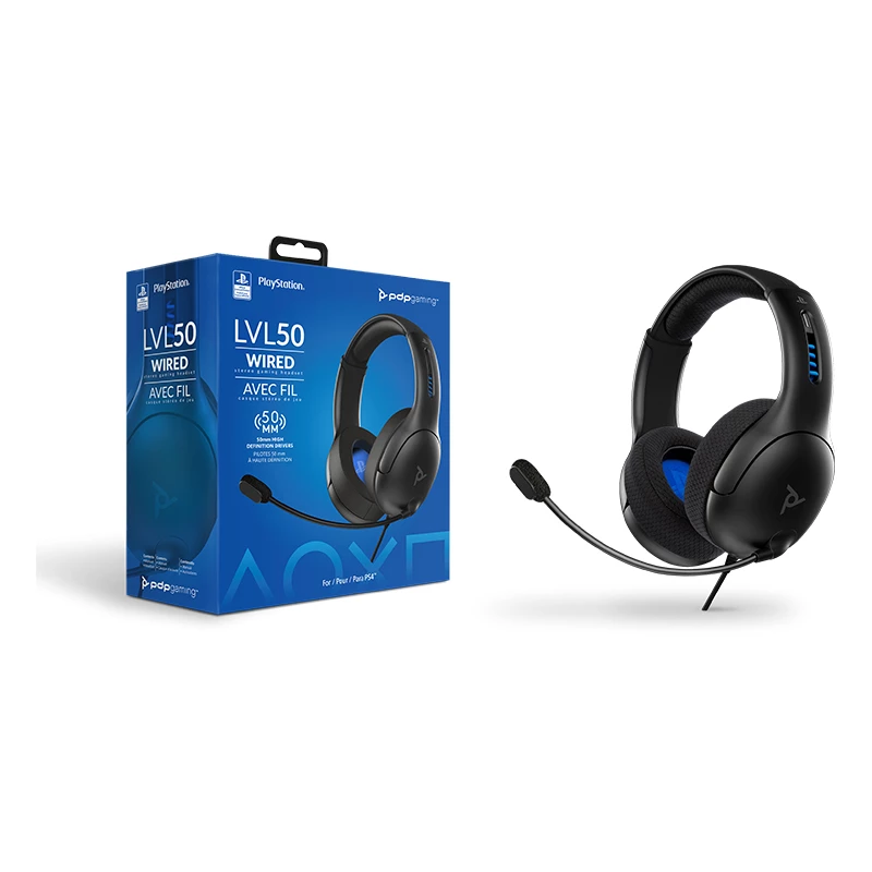 PDP LVL50 auricular con cable diadema gaming negro, gris