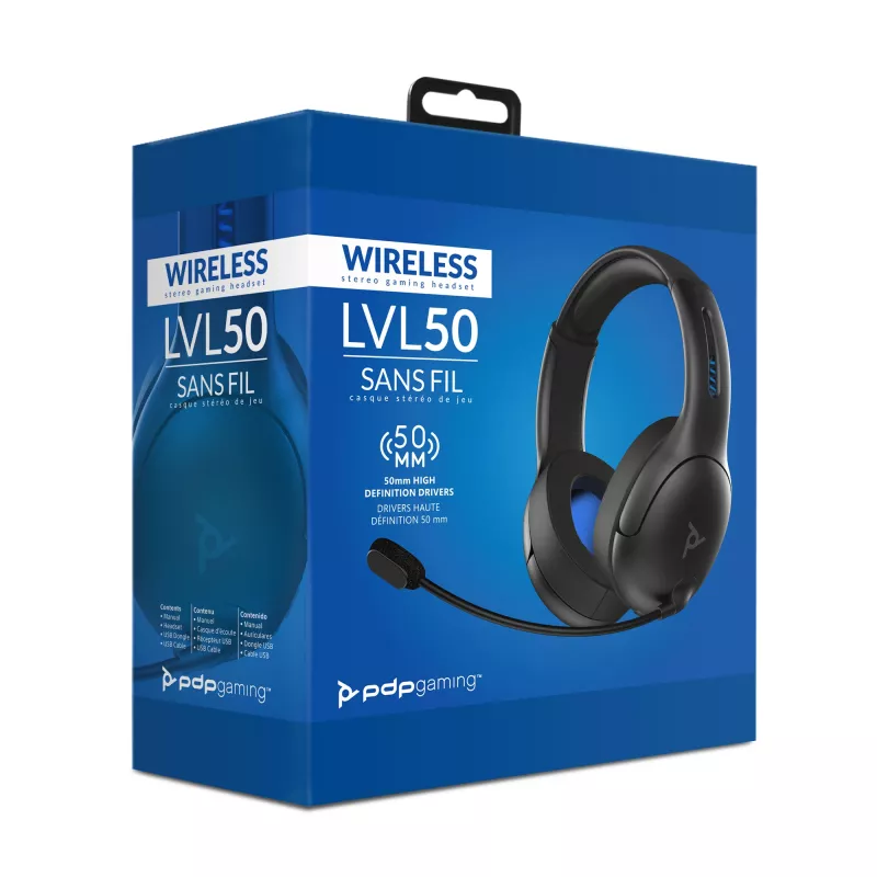 PDP LVL50 auricular inalámbrico diadema gaming negro