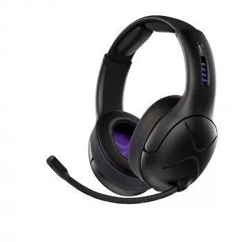 Auricular VICTRIX Gambit Wireless — con cable e inalámbrico, 20–20000 Hz, cable de 2 m, 301 g, negro/morado