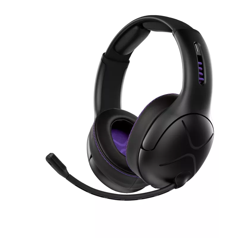 Auricular VICTRIX Gambit Wireless — con cable e inalámbrico, 20–20000 Hz, cable de 2 m, 301 g, negro/morado