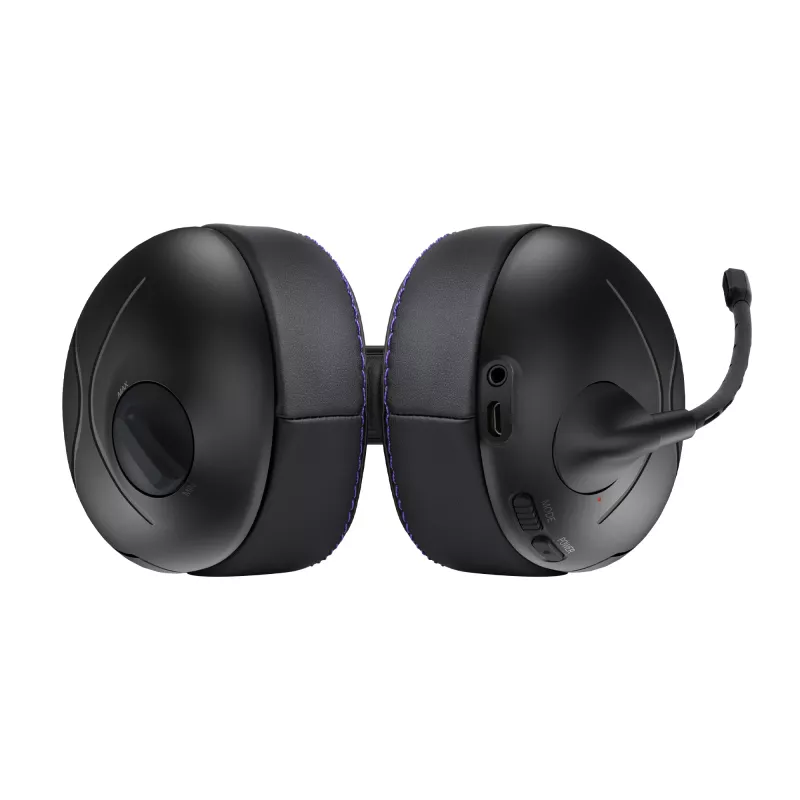 Auricular VICTRIX Gambit Wireless — con cable e inalámbrico, 20–20000 Hz, cable de 2 m, 301 g, negro/morado