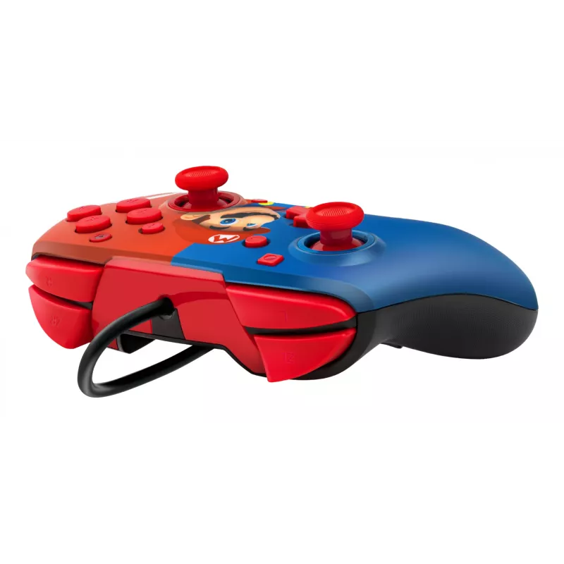 PDP REMATCH mando con cable: Power Pose Mario, mando, Nintendo Switch, Nintendo Switch OLED, D-pad, botón Home, analógico / digital, con cable, USB