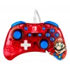 PDP Rock Candy: Mario Punch rojo, mando USB translúcido analógico/digital Nintendo Switch, Nintendo Switch Lite, Nintendo Switch OLED