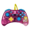 PDP Rock Candy: Bubblegum Peach rosa, mando USB translúcido analógico / digital Nintendo Switch, Nintendo Switch Lite, Nintendo Switch OLED