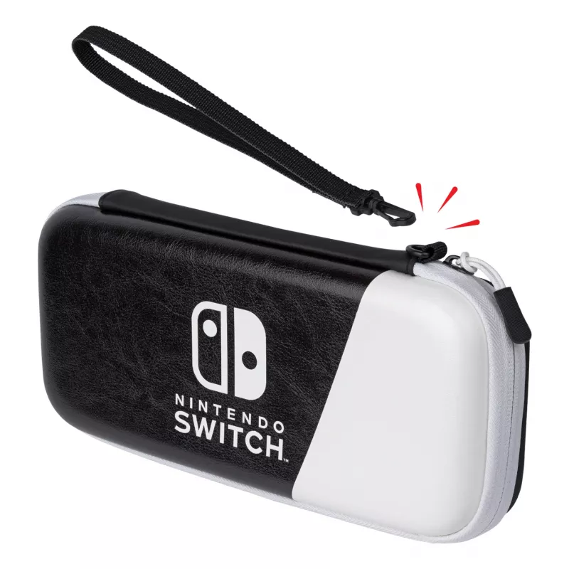 PDP fina Deluxe: negro y blanco funda rígida Nintendo negro, blanco